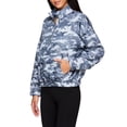thumbnail image 4 of Reebok Womens Essential Woven Printed Quarter Zip Windbreaker with Pocket, Sizes XS-XXXL, 4 of 4