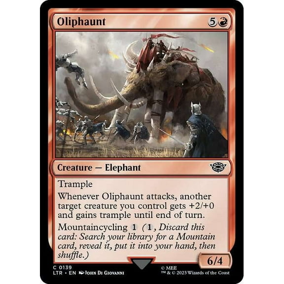 MtG Tales of Middle-Earth Common Oliphaunt #139