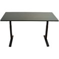 thumbnail image 1 of Uncaged Ergonomics (RUBBK) Rise Up Electric Height Adjustable Sit/Stand Desk, with Real Bamboo Desktop, Memory, Dual Motors (Black Bamboo Top/Black Frame), 1 of 5