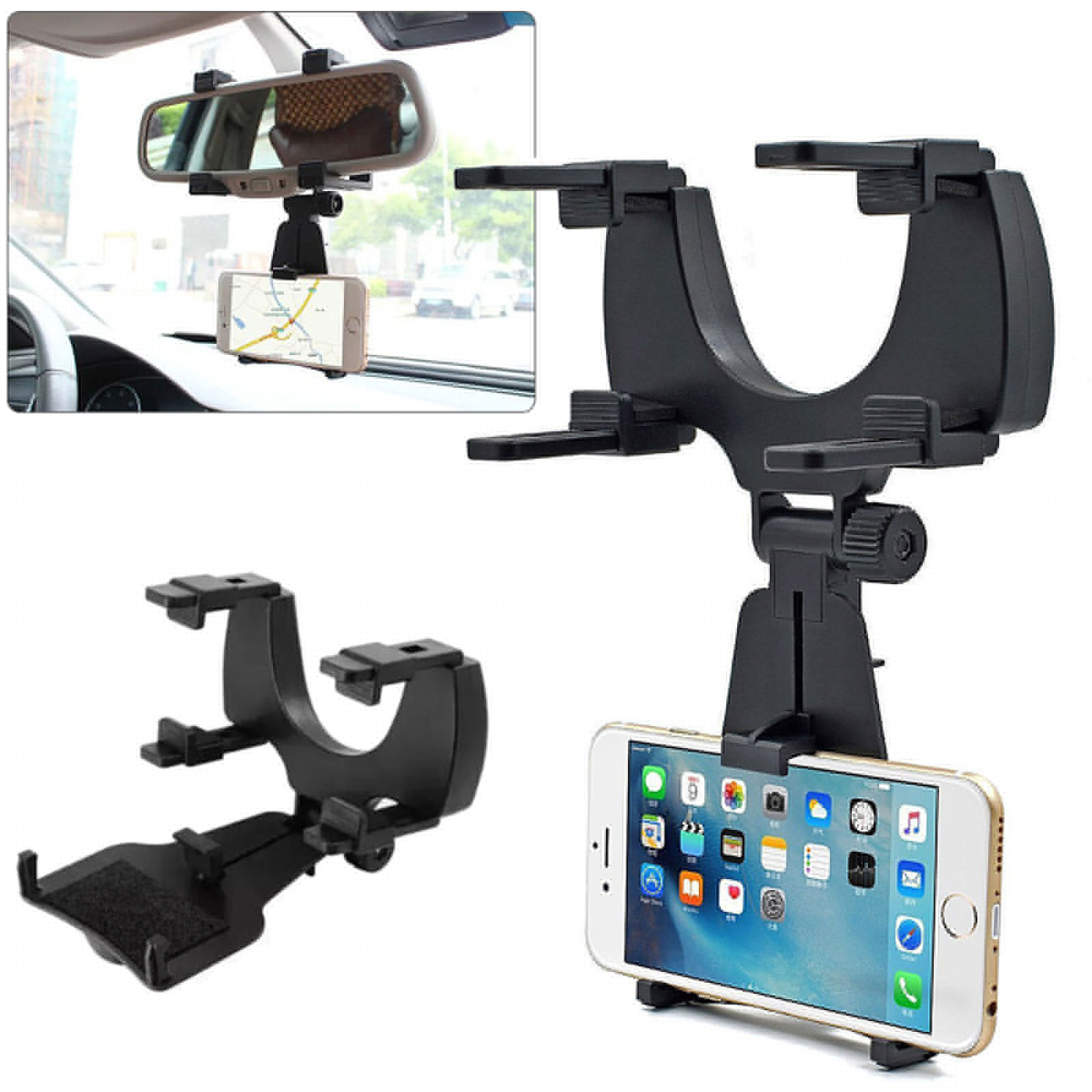 Gpx Mirrors - EEEkit Auto Car Rearview Mirror Mount Stand Holder for Most Phone GPS