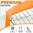 thumbnail image 6 of BOHEN 9x5FT Portable Soccer Goal for Kids Backyard with Carry Bag - Easy Folding Lightweight Fun Outdoor Indoor for Teen Youth Adult (Orange, 2 packs), 6 of 9