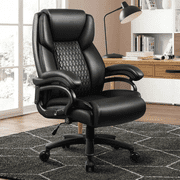 Waleaf Heavy Duty Big and Tall Office Chair 500lbs with Adjustable Lumbar Support,High Back Office Chair for Adults