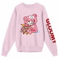 thumbnail image 2 of Gloomy Bear Messy Sweets Crew Neck Long Sleeve Cradle Pink Adult Sweatshirt-Medium, 2 of 4