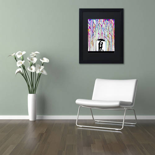 Trademark Fine Art 'Two Step' Canvas Art by Marc Allante, Black Matte, Black Frame