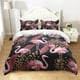 thumbnail image 3 of Juego de Funda Nórdica King Size,Juego de Ropa de Cama Flamingo Rosa para, 3 of 8