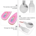 thumbnail image 3 of Weiweiguan 1 Set Lovely Newborn Learning Fork Household Baby Flatware Infant Feeding Tools, 3 of 7
