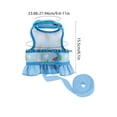 thumbnail image 3 of Tuvgenk Small Pet Harness and Leash Set Vest Style Breathable Mesh Rabbit Chest Strap for Guinea Pig Outdoor Walk L Blue, 3 of 7