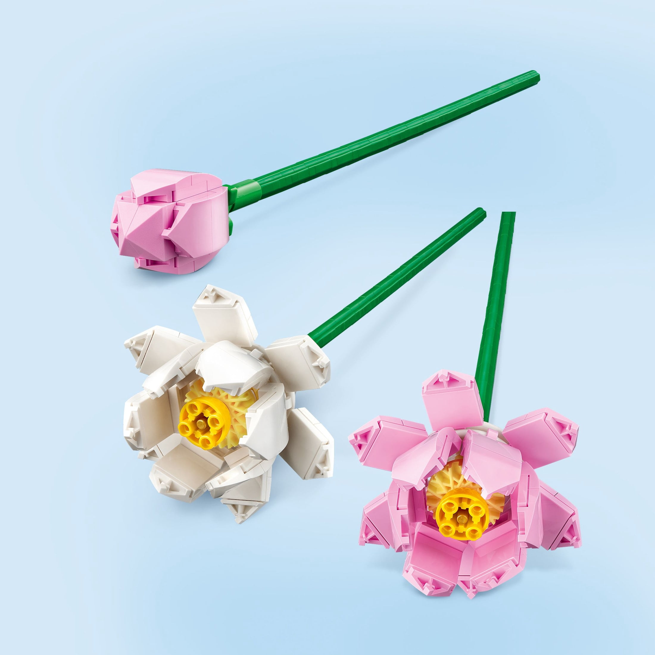 LEGO Lotus Flowers Building Kit, Artificial Flowers for Decoration, Family Gift Idea, Aesthetic Room Décor for Kids, Building Toy for Girls and Boys Ages 8 and Up, 40647