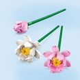 thumbnail image 4 of LEGO Lotus Flowers Building Kit, Artificial Flowers for Decoration, Family Gift Idea, Aesthetic Room Décor for Kids, Building Toy for Girls and Boys Ages 8 and Up, 40647, 4 of 8