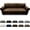 Dark Brown, variant on Couch Cover Leather Look 3 Seater Couch Sofa Cover 1-Piece Sofa Slipcover Stretch Furniture Protector with Elastic Bottom & Pockets(Sofa, Grey)