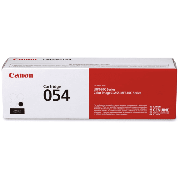Canon Genuine 054 Black Toner Cartridge Compatible with LBP622Cdw, LBP623Cdw, MF641Cdw, MF642Cdw, MF644Cdw (Sold without Manufacturer Warranty)