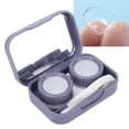 thumbnail image 3 of Boîtier de Lentille de Voyage Portable Mignon avec Miroir pour Usage Pratique, 3 of 7