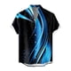 thumbnail image 3 of Men'S Casual Short Sleeved Shirt, Men'S Standing Collar Fashionable Button Up ShirtM, 3 of 4