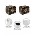 thumbnail image 2 of Orange Teal Boho Toaster Cover 2 Slice, Southwestern Ethnic Abstract Geometric Dustproof Bread Machine Oven Cover with Storage Pockets, Fits Most Kitchen Toasters Protector, 2 of 5