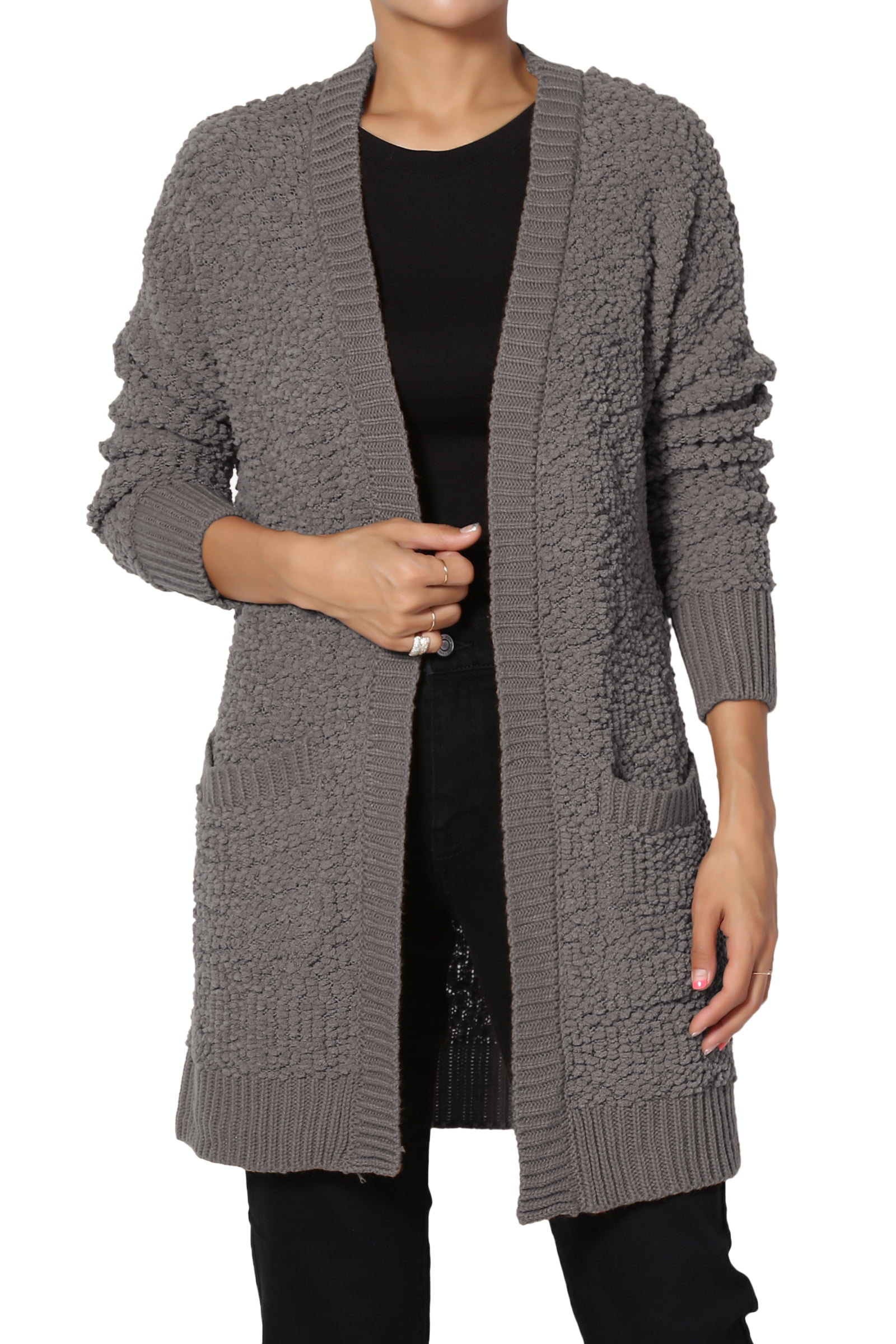 popcorn sweater cardigan