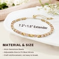 thumbnail image 4 of Elphaba Galinda Bracelet Gifts for Women: Healing Natural Stone Bracelets with Positive Affirmations - Gifts for Sister Birthday Christmas Valentine's Day Graduation Jewelry, 4 of 7
