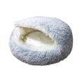 thumbnail image 3 of Cama para gatos con funda, cojín para cama de mascotas, cálida y acogedora cama para perros, suministros para mascotas, gatos de interior, cachorros y 60 centímetros, 3 of 10