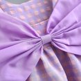 thumbnail image 6 of FRSASU Clearance Toddler Kids Girl Summer Bowknot Bowknot Checked Sling Dress with Hat, 6 of 9
