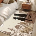 thumbnail image 4 of Vintage Rustic Area Rugs 3'x5', Washable Small Throw Rugs for Living Room Bedroom, Farmhouse Houses Building Cats Beige Indoor Outdoor Rug Non-Slip Low Pile Carpet Runner Reversible Floor Mats, 4 of 8