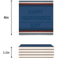 thumbnail image 3 of FMSHPON Independence Day American Flag Set of 4 Coaster for Drinks, Absorbent Ceramic Stone Coasters Cup Mat with Cork Base for Home Kitchen Room Coffee Table Bar Decor, 3 of 4