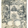 thumbnail image 2 of Christoph Murer 12x13 Gold Ornate Wood Frame and Double Matted Museum Art Print Titled - Cartoon for a Stained-Glass Window (1598), 2 of 4