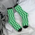 thumbnail image 5 of Yiaed green party Print Great elasticity Crew Socks Sports socks for Men and Women, 5 of 6