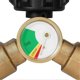 thumbnail image 5 of Propane Splitter, 2 Way Propane Tank Y Splitter Adapter With Gauge, Lp Gas Adapter Tee Grill Connect, 5 of 5