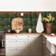 thumbnail image 4 of 1/5/10 piezas de pegatinas de pared 3D de mosaico verde, despegables y adhesivas, para panel de pared, autoadhesivas, mate, para azulejos contra salpicaduras, para cocina y baño, 4 of 5