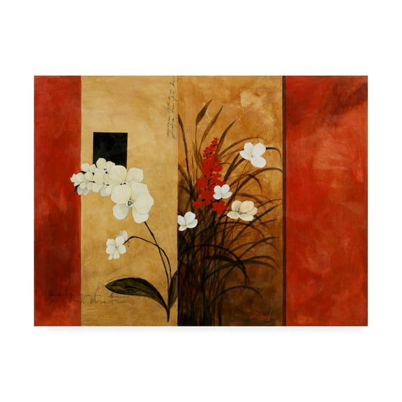 Trademark Fine Art 'Flowers Bouquet On Panels 1' Canvas Art by Pablo Esteban
