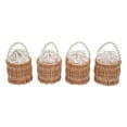 thumbnail image 3 of Wicker Wedding Flower Girl Baskets, Pearl Wicker Rattan Flower Basket, Wicker Basket with Handle, 3 of 16