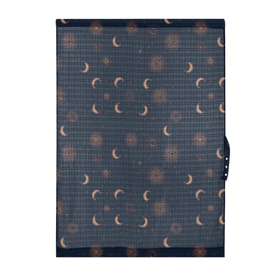 Rose Gold Celestial Door Curtain Blackout Thermal Insulated Door Side Curtain Panels Privacy 25x40in