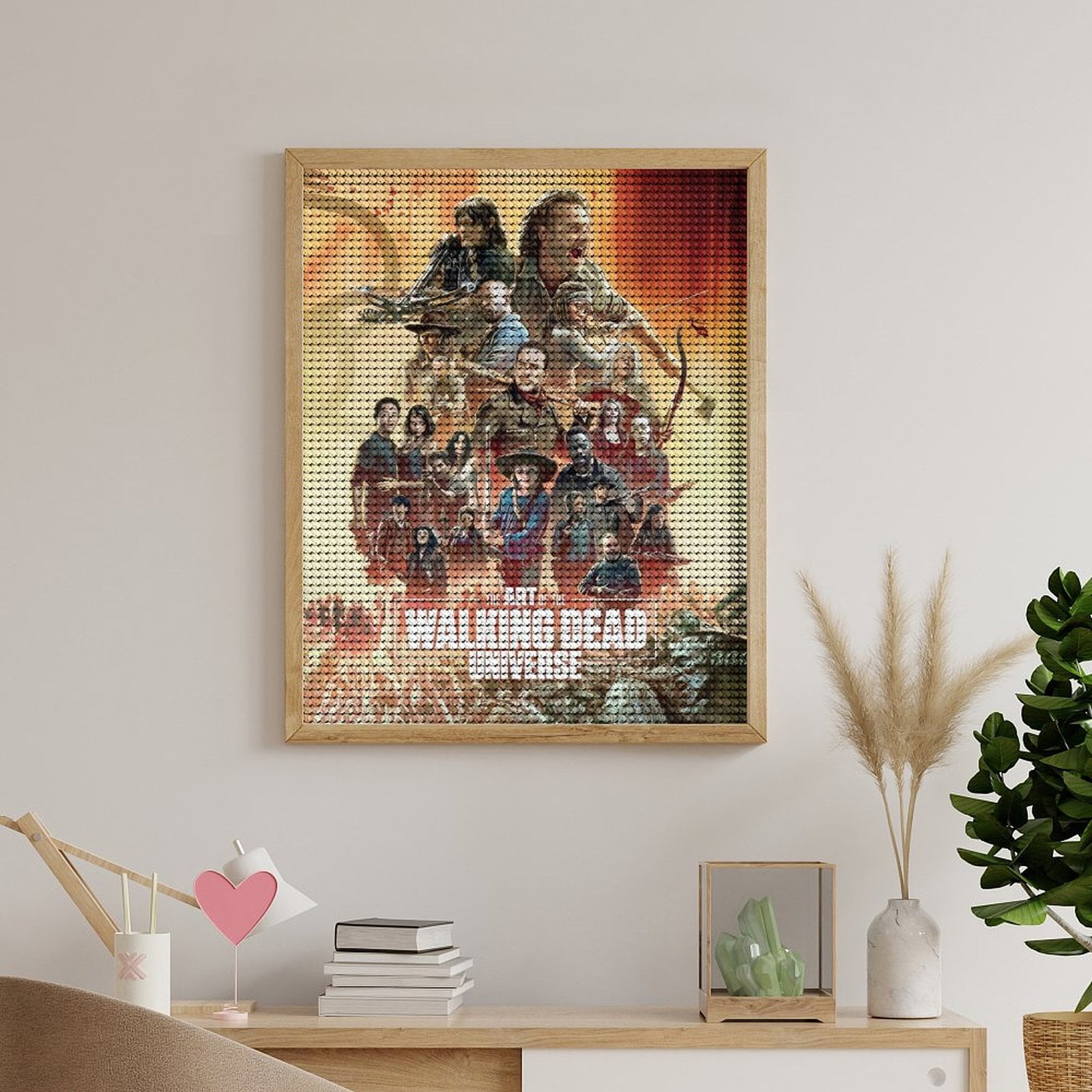 5d Diamant Broderie Daryl Dixon Walking Dead Affiche Peinture Diamant Croix Peinture Kits Diy 11.8"x15.7"(30x40cm) Sans Cadre
