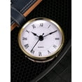 thumbnail image 4 of Horloge Ronde Insert 3-1/8 Pouce (80 mm) Mouvement Quartz Chiffre Romain Bordure Dorée (Doré), 4 of 4