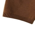 thumbnail image 3 of ITSAME Womens Plus Size Knit Shorts High Waisted Stretchy Lightweight Ladies Comfy Leggings Coffee Size L, 3 of 4