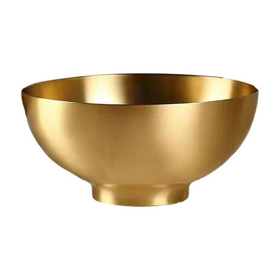 TISHITA Decorative Brass Bowl Container Sturdy Decor Easy to Clean Offering Bowl for Living Room Present Temple Use Home Large
