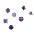 thumbnail image 5 of 7 Uds. De cristales curativos de chakras, patrones geométricos, piedra semipreciosa, adorno decorativo de cristales de energía positiva, color morado, 5 of 5