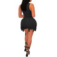 thumbnail image 3 of Txlixc Traje de mujer con chaleco sin mangas de color sólido y pantalones cortos casuales de cuerda de dibujo, con Club Fringe Txlixc moda, 3 of 8