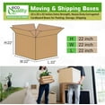 thumbnail image 7 of 22x22x22 Moving & Shipping Boxes, Extra Strength, Heavy-Duty Corrugated Cardboard Boxes for Packing, Storage, Shipping (5), 7 of 7
