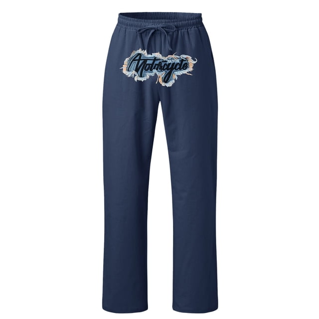 Zszcpp Jogging Pants For Men Baggy Wide Leg Hip Hop High Street Trend Washed Embroidered Jogging Tracksuit Trousers Casual Trouser