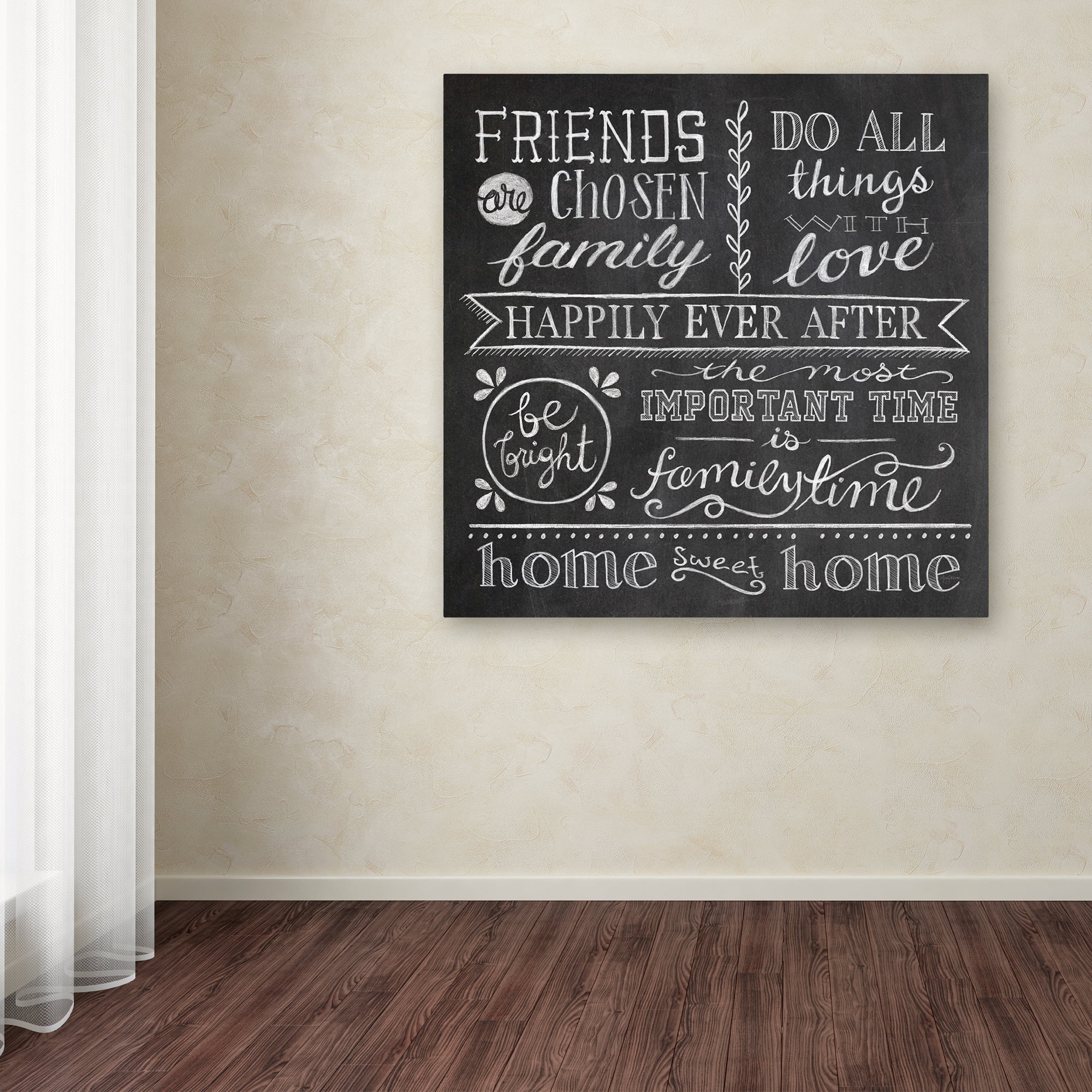 Trademark Fine Art 'Inspiration Chalkboard IV' Canvas Art by Mary Urban