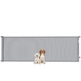 thumbnail image 1 of PawHut Retractable Dog Gate, Extends to 122" Wide, Mesh Pet Gate, 1 of 10
