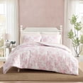 thumbnail image 2 of Set de edredón Laura Ashley Twin con funda Delphine Pastel Pink, 2 of 8