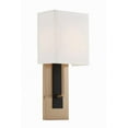 thumbnail image 3 of Brent 1 - Light Vibrant Gold And Black Forged Gold Contemporary Incandescent Silk And Steel Wall Sconce, 3 of 12