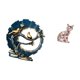 thumbnail image 5 of Escultura de gato de resina, figura decorativa para sala de estar, estantería, escritorio, chimenea, decoración del hogar, artesanía de animales,, 5 of 8