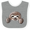 thumbnail image 3 of Inktastic Kiniart Sloth Boys or Girls Baby Bib, 3 of 4