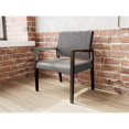 thumbnail image 4 of Pemberly Row Waiting Reception Wide Guest Chair Wood Frame in Gray, 4 of 5