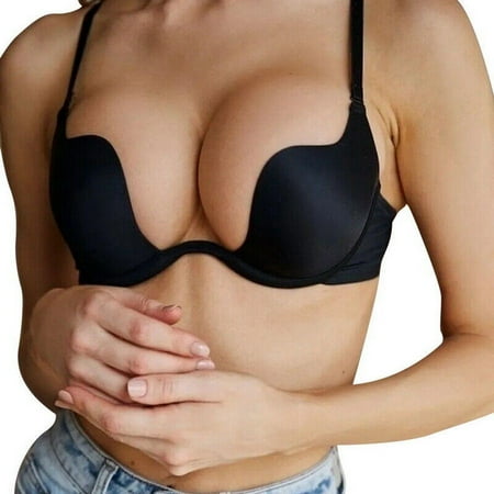 

Women Low Back Bra Multyway Invisible Backless Push Up Bra Wedding Underwear