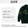 thumbnail image 2 of Boys and girls sweater children's sweater baby cotton thread pullover sweater with embroidered small flower, 2 of 5