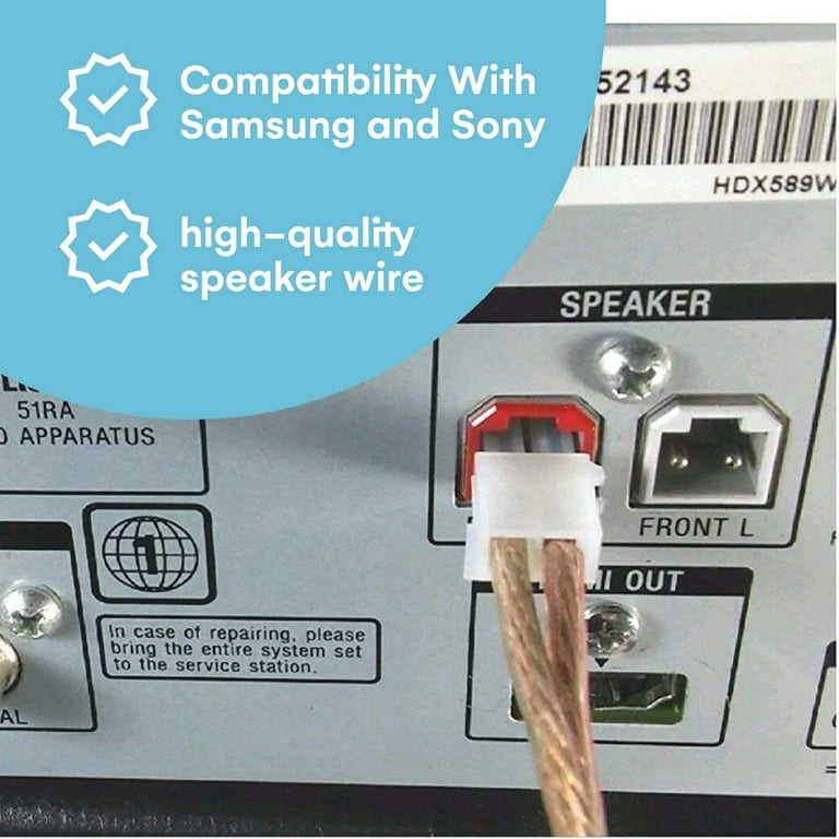 Samsung DVD,BLU RAY,HOME CINEMA Speaker Cable Wires Surround Sound