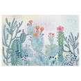 thumbnail image 2 of Safavieh Door And Kitchen Mat Cailyn Floral Polyester Machine Washable Area Rug, Fuchsia/Turquoise, 3' x 5', 2 of 12